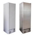 Upright Service Cabinets - White and Stainless Steel