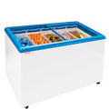 Showcase Display Freezers with Flat Glass Sliding Lids